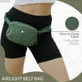 thumbnail image 6 of FITKICKS Airlight Belt Bag Lightweight Fanny Pack, Waist Pouch with Adjustable Strap - Green, 6 of 6