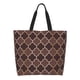 thumbnail image 1 of Disketp Brown Gold Grid Bolsa Tote Estampada para Mujer, Bolso de Hombro y de Mano para Compras y Viajes, 1 of 8
