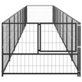 thumbnail image 2 of vidaXL Dog Kennel Black 8 m² Steel, 2 of 4