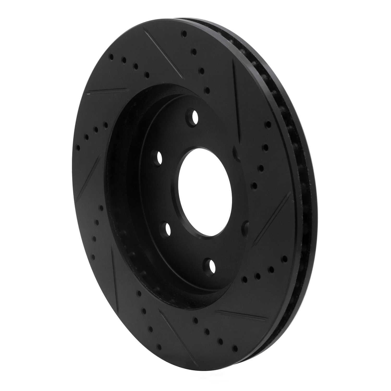 Dynamic Friction Company 633-67091L DFC Brake Rotor - Drilled And Slotted - Black