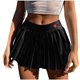 thumbnail image 1 of Gibobby faldas aesthetic Cremallera Falda plisada de mujer Lado corto Sexy Falda sexy(Negro, M), 1 of 5
