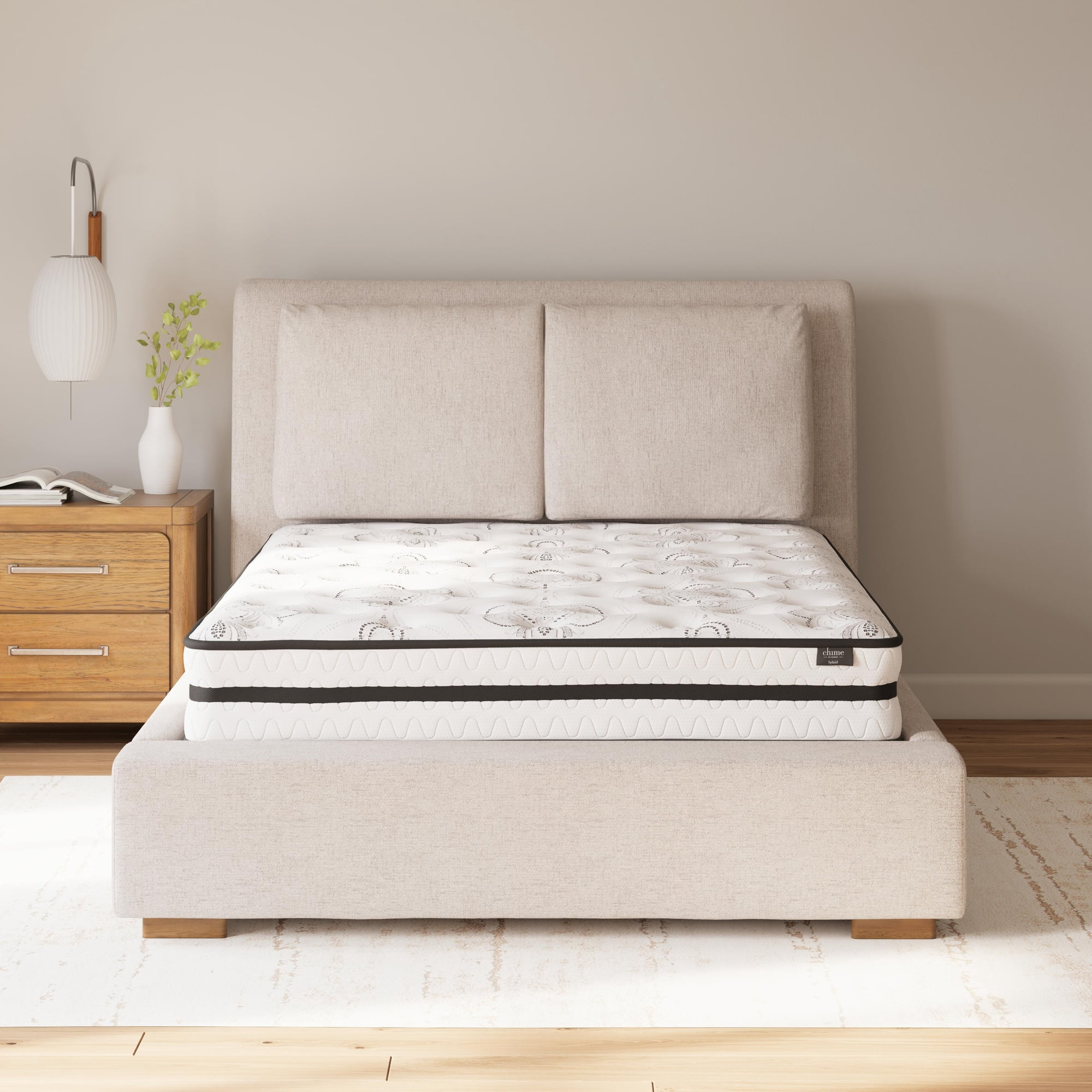 Signature Design by Ashley 10 Inch Chime Hybrid Innerspring Queen Mattress with Cooling Gel Memory Foam