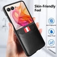 thumbnail image 6 of ELEHOLD Case for Motorola Razr+ 2024,Ultra Slim Leather Wallet Phone Case with Credit Card Holder Slots TPU Bumper Hard Case,Blue, 6 of 9