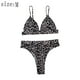 thumbnail image 2 of Traje de baño de playa de verano traje de baño de mujer traje de baño bikini de leopardo traje de baño dividido, 2 of 7