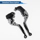 thumbnail image 5 of Palanca de freno y embrague corta larga para Kawasaki Z1000SX 2017-2020, palanca de manillar de motocicleta ajustable, aleación de aluminio, mango de titanio con extremo negro, 5 of 6