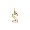 thumbnail image 3 of 14K Gold Small Polished Number 2 Charm, 3 of 4