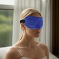 thumbnail image 2 of Unique Bargains 1 Pc Square 3D Sleep Mask Soft 3D Eye Shade Cover for Rest for Travel Blue, 2 of 6