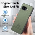 thumbnail image 6 of Designed for Google Pixel 9A Classic Case, Slim Leather Luxury Business PU Non-Slip Texture Grip Shockproof Bumper Protective Phone Cover Men Women For Google Pixel 9A,Green, 6 of 9