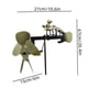 thumbnail image 3 of Molino de viento de metal hecho a mano | Escultura de percusión steampunk eólica | Arte de jardín exterior de acero inoxidable | Diseño único en forma de guitarra para decorar patios y jardines, 3 of 5