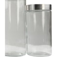 thumbnail image 2 of Home Basics Canister Set, Glass, 4 Pieces, 2 of 8