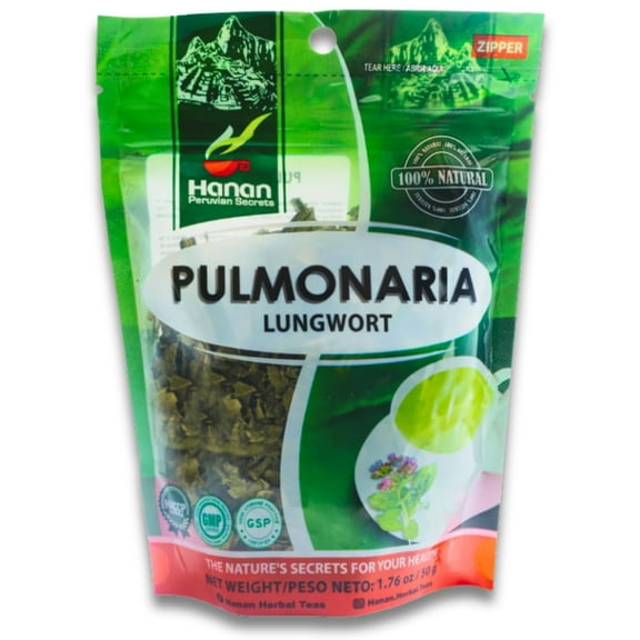 Te de Pulmonaria 50g - Lungwort Loose Leaf Tea, Natural Herbal Tea from Peru, Supports Respiratory Comfort and Well-Being (1.8oz)