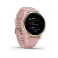 thumbnail image 2 of Garmin 010-02172-31 Vivoactive 4S Smartwatch, Dust Rose/Gold Bundle with Deco Gear Magnetic Wireless Sport Earbuds, Red with Carrying Case and Voltix 2600mAh Portable Power Bank, 2 of 10