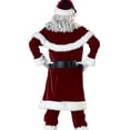 thumbnail image 3 of Disfraz de Papá Noel Disfraz navideño de Papá Noel, disfraz de Papá Noel retro de lujo (hombres 2XL), 3 of 8