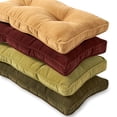 thumbnail image 3 of Greendale Home Fashions Cherokee 4-Piece Solid Microfiber Kitchen Nook Cushion Set, 3 of 7