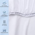 thumbnail image 2 of GFDYREE Arkwright Bulk Fitted Microfiber Sheets - (6 Pack) Color-Coded Hem Threads Bedding Essentials Supplies for Hosts of Hotel, Motel, or Rental Properties, White, Queen, 2 of 6