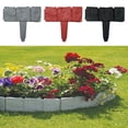 thumbnail image 2 of Husfou Garden Edging Borders, 10 Pack Effect Fence Border in Lawn Edging Plant Border Garden Landscape Edging Walkways, 2 of 7