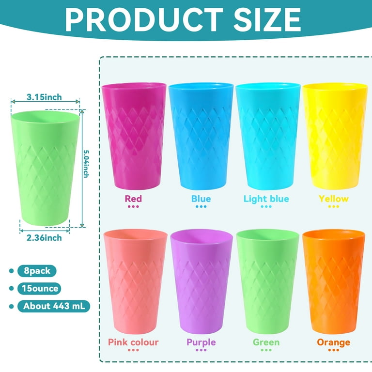 15 oz plastic cup 15 oz Plastic Mug with Stir Spoon