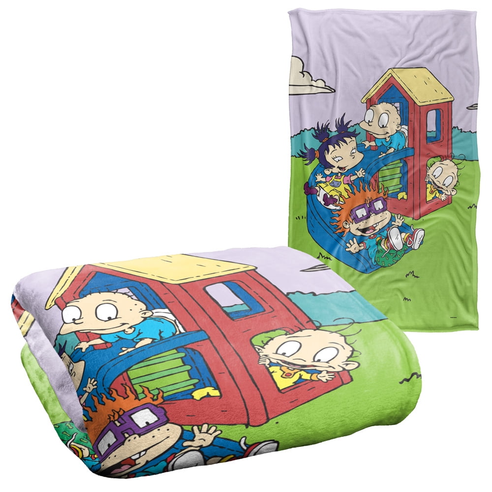 Rugrats Blanket, 36"x58" Rugrats Playground Silky Touch Super Soft Throw Blanket