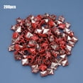 thumbnail image 3 of Decorative Rivet Four Claw Rivets 200Pcs Square Rivets Metal Stylish DIY Shoes Bags Hats Decoration Accessories 9mm, 3 of 8