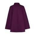 thumbnail image 3 of DxhmoneyHX Men's Halloween Short Cape Cloak Loose Lapel Collar Vintage Outerwear Fashion Costume for Festival Party, 3 of 8
