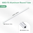 thumbnail image 3 of Tubo redondo de aluminio 6063 de 250 mm en paquete de 3, 2 mm ID 5 mm OD, tubería de aluminio sin costura para manualidades DIY [0.08x0.2x9.8IN], 3 of 7