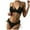 Black, variant on ANINEO Women Swimwear Shoulder Strap With Small Stripe Bikini Swimsuit Comfort Hawaii Summer Tropical Brazilian Beachwear