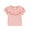 Pink, variant on XBASW 2-10T Girls Short Sleeve T-Shirt for Baby Kids Ruffled Cotton Casual Tops Toddler Solid Color Summer Tees for Girls