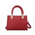 thumbnail image 4 of Bolso de mano cuadrado pequeño texturizado de moda y de moda, bolso de mano tejido con patrón para mujer, bolso cruzado, 4 of 6