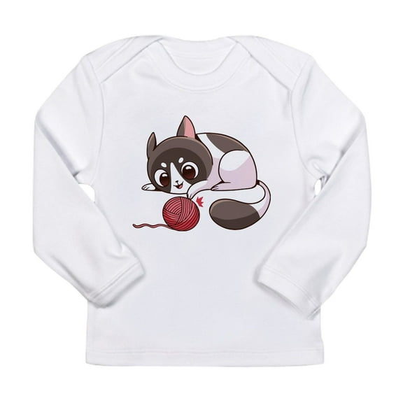 CafePress - Cute Kawaii Cat Long Sleeve T Shirt - Long Sleeve Infant T-Shirt