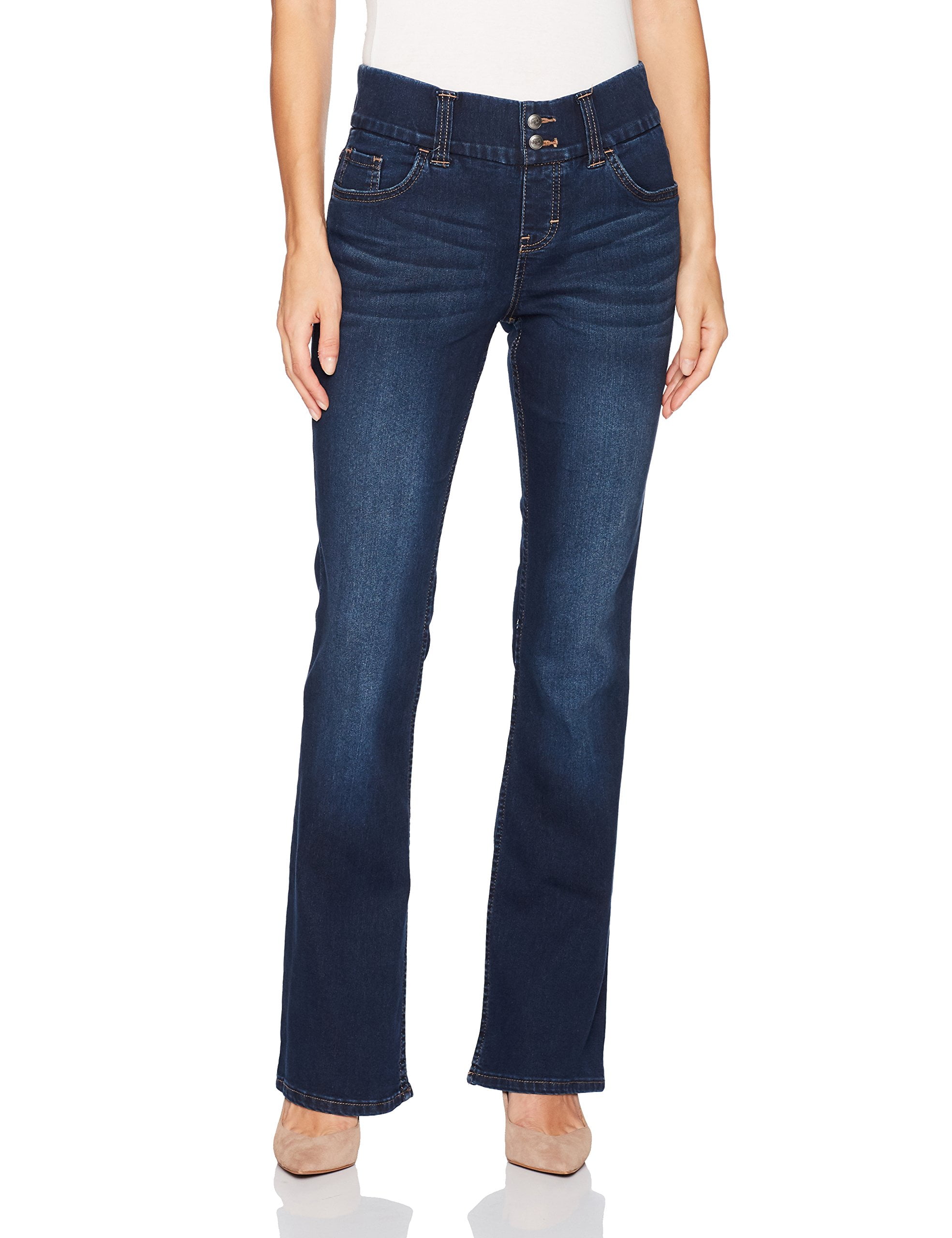 Lee Womens Petite Stretch Pull-On Bootcut Jeans - Walmart.com