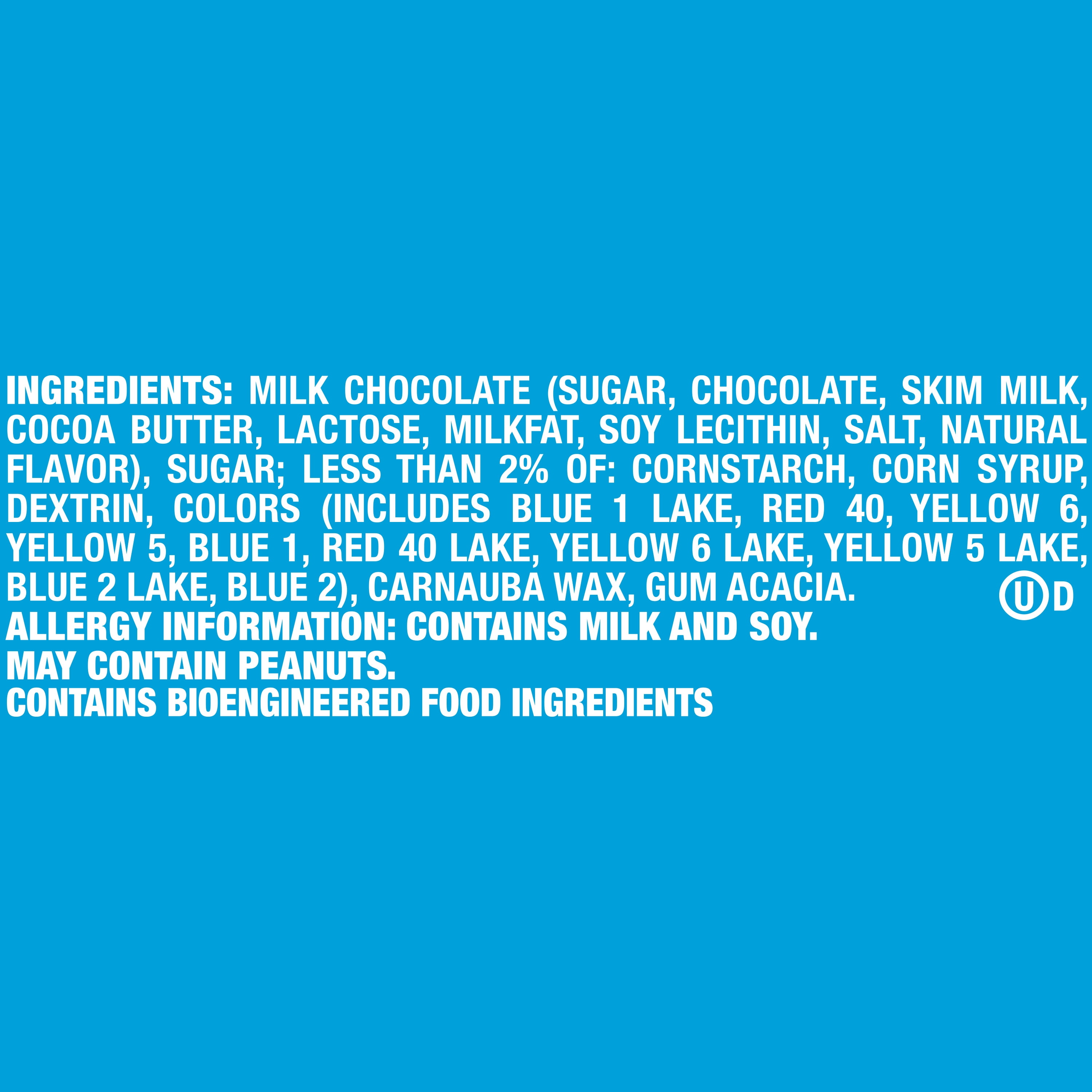M&M's Minis Milk Chocolate Candy - 1.77 oz Mega Tube (Packaging May Vary)