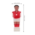 thumbnail image 3 of 4Pcs Rod Soccer Foosball Table Football Man Soccer Player Replacement Parts for 1.4M Table Football (2pcs Red and 2pcs Blue), 3 of 8