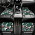 thumbnail image 7 of Pofeuu Tropical Leaves Print Car Foot Mat Set of 4 Pieces - All-Weather Full Set Floor Mats for Cars Trucks SUVs, 7 of 7