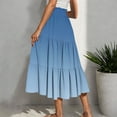 thumbnail image 4 of Aofany Maxi Skirts for Women Summer Casual Tiered Printed Skirt Trendy A Line High Waist Long Skirts, 4 of 7