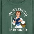 thumbnail image 3 of Disney Princess - Belle My Weekend Is Booked - Women's Lightweight French Terry Long Sleeve Shirt, 3 of 5