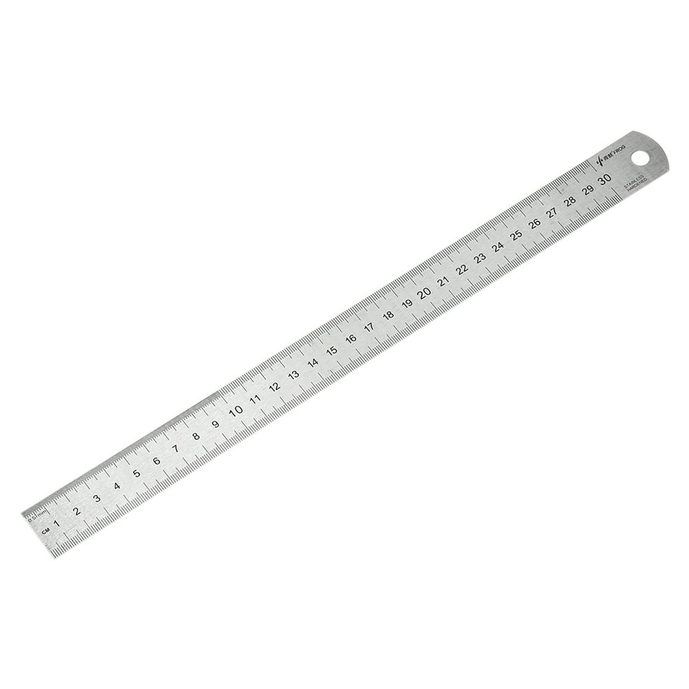 Straight Ruler 30cm 12 Inch Metric Stainless Steel Measuring Tools with ...