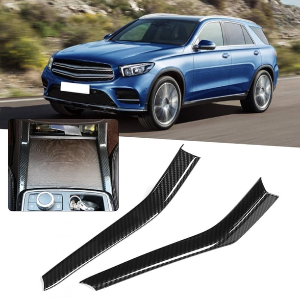 Soporte para vaso de agua ANGGREK embellecedor para Portavasos de coche 2 uds Estilo de fibra de carbono apto para Benz GLE GLS ML