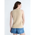 thumbnail image 3 of Free Assembly Women's Crochet Cotton Racerback Tank Top, Lightweight, Sizes XS-XXL, 3 of 4