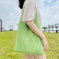 thumbnail image 2 of Kukuzhu Large Knit Tote Bag for Women Stylish Crochet Shoulder Bag Hobo Bag for School Travel, 2 of 4