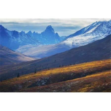 The North Klondike Valley Lights Up Along The Dempster Highway with Tombstone Poster Print by Robert Postma 38 x 24 - Large