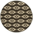 thumbnail image 5 of SAFAVIEH Linden Celandine Geometric Area Rug, Cream/Brown, 6'7" x 6'7" Round, 5 of 10