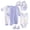 Blue, variant on Newborn Boy Clothes Unisex 8PCS Soft Organic Cotton Cute Coming Home Outfit Baby Clothes Baby Boy Gift Set,White,0-3 Months