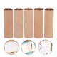 thumbnail image 5 of Juego de 5 sellos de madera para cerámica, sellos de arcilla, sellos de madera natural, 5 of 8