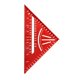 thumbnail image 1 of Transportador Cuadrado de Carpintero DYNWAVEMX Aleación de Aluminio Rojo 7,28''x7,28''x10,24'', 1 of 8