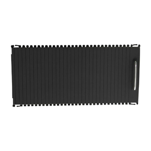 Persianas Deslizantes Portavasos Piezas Interiores / Negro / Accesorios / Cubierta de Persiana Enrolble de Conso Central Del Coche / Ajuste Par SM SunniMix Portavasos de persianas