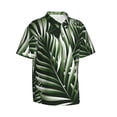 thumbnail image 2 of Bixox Men's Hawaiian Shirts Men's Tropical Palm Leaves1 Print Short-Sleeve Shirt-X-Large, 2 of 8