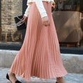 thumbnail image 5 of Sngxgn Women High Waist Swing Midi Long Skirt(Hot Pink,One Size), 5 of 7