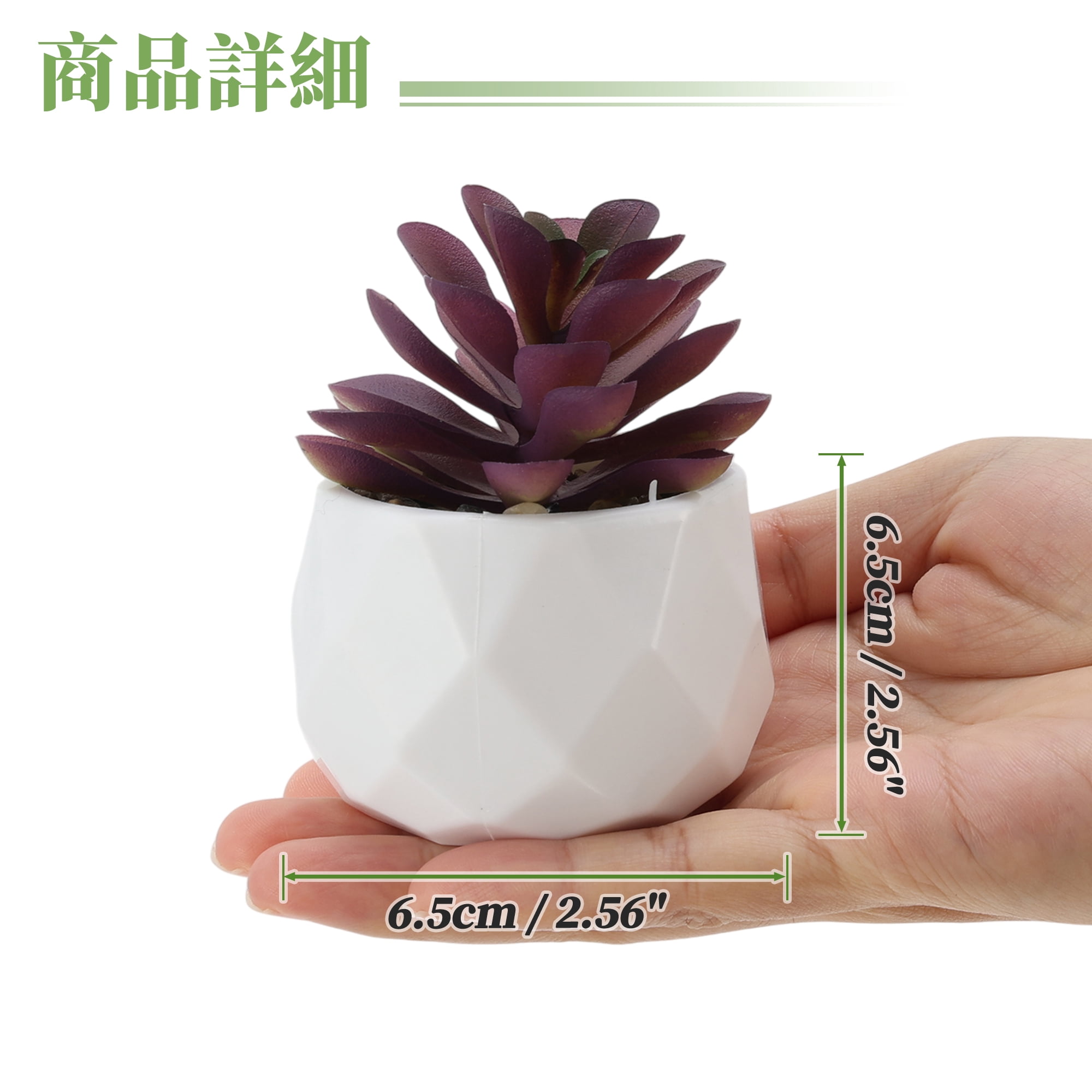 Unique Bargains Fake Succulent Plant Office Desk Decor Accessories Plant Type 10