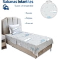 thumbnail image 2 of Juego de Sabanas y Funda de Almohada Bluelander, Individual, Diseño de Ballenas, 2 of 5