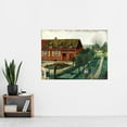 thumbnail image 2 of War WWI JM Country House Near Fighting Sketch Extra Large XL Wall Art Poster Print, 2 of 3
